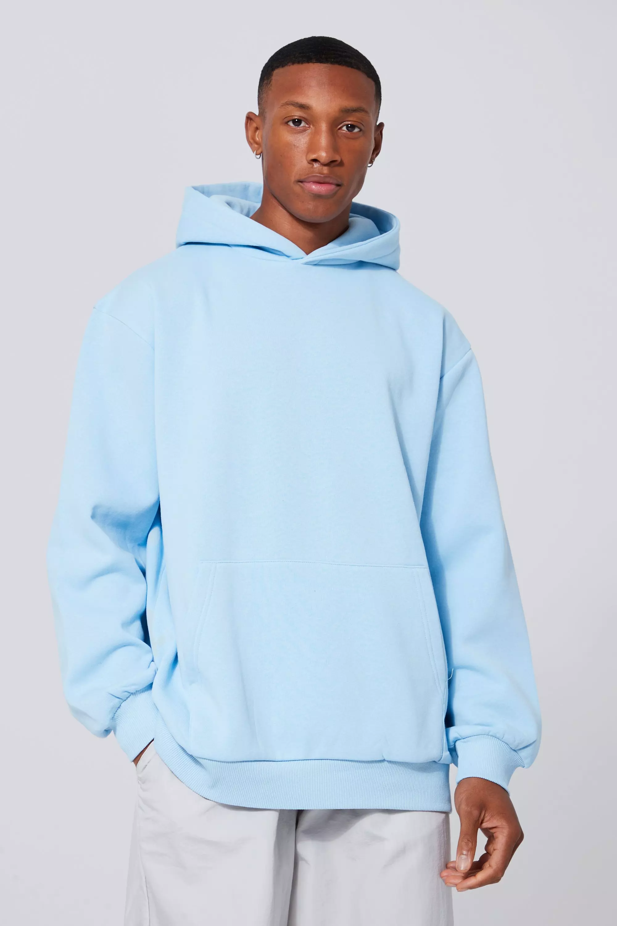 Oversized light hotsell blue hoodie